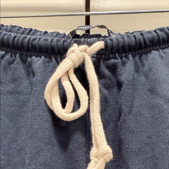 Brandy Melville sweatpants high rise  Navy Blue Drawstring Pants - Picture 2 of 6